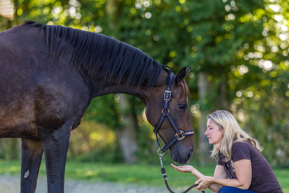 Susanne Griese mit Pferd